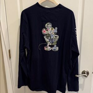 Tommy Bahama X Disney Men's Dark Blue Long Sleeve Tee Size XLT